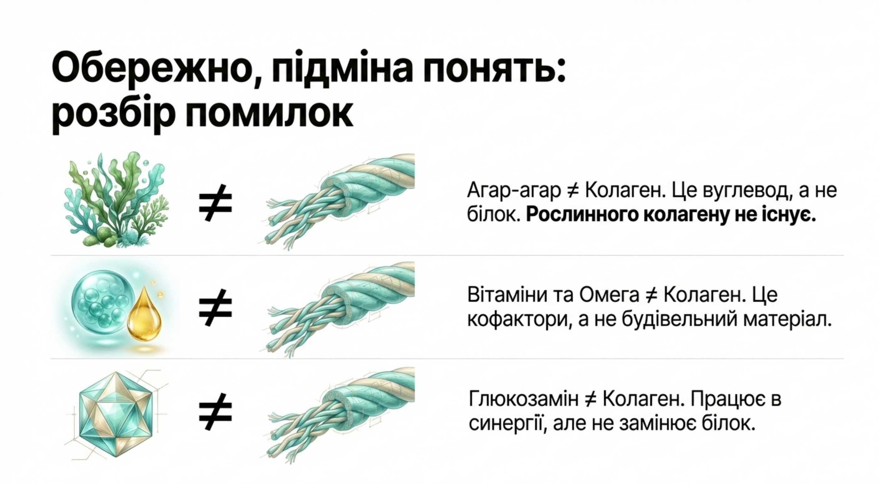 Що не є коллагеном. Розбір заблуждень