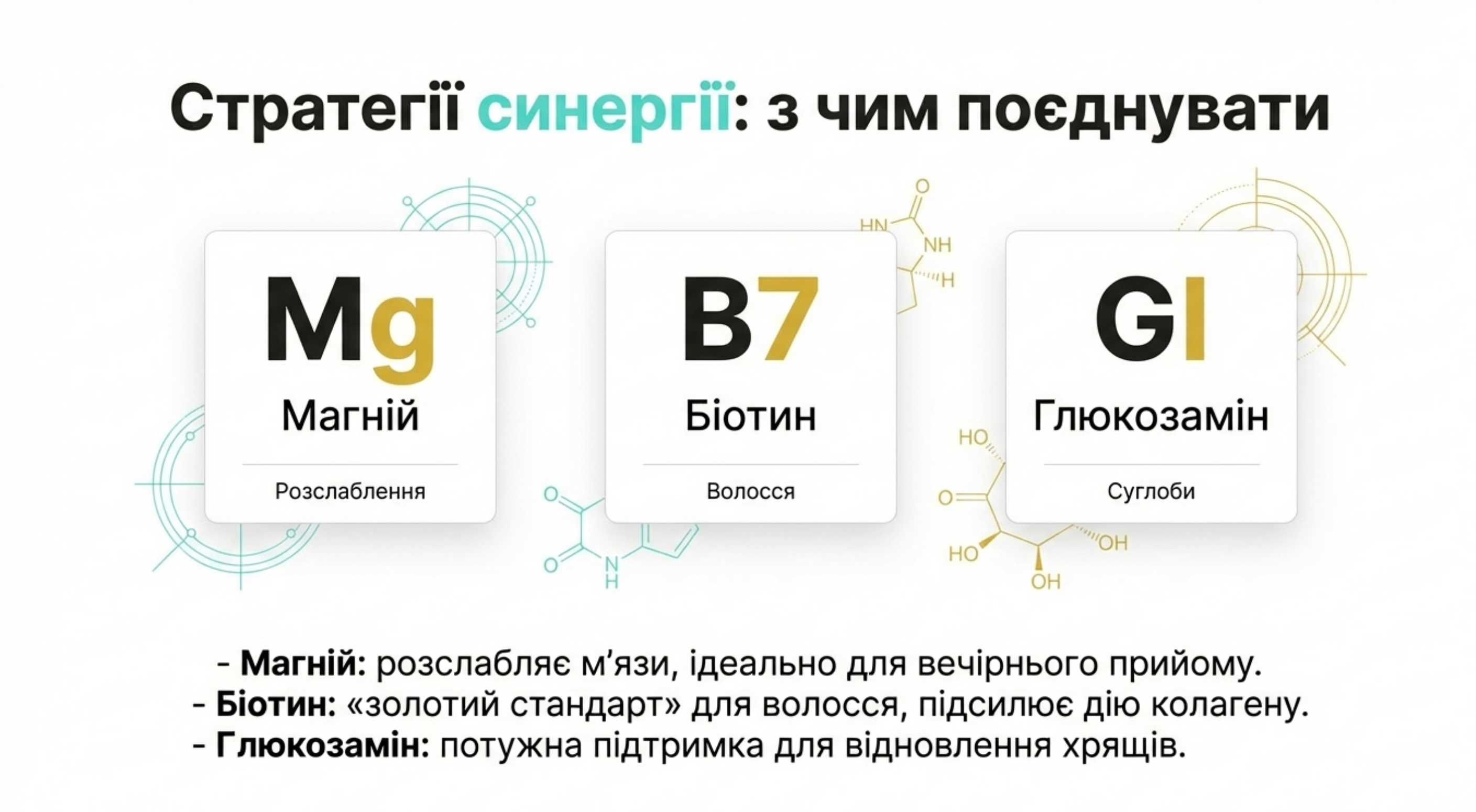 Мінеральна підтримка. Магній, Цинк, Кремній, Мідь