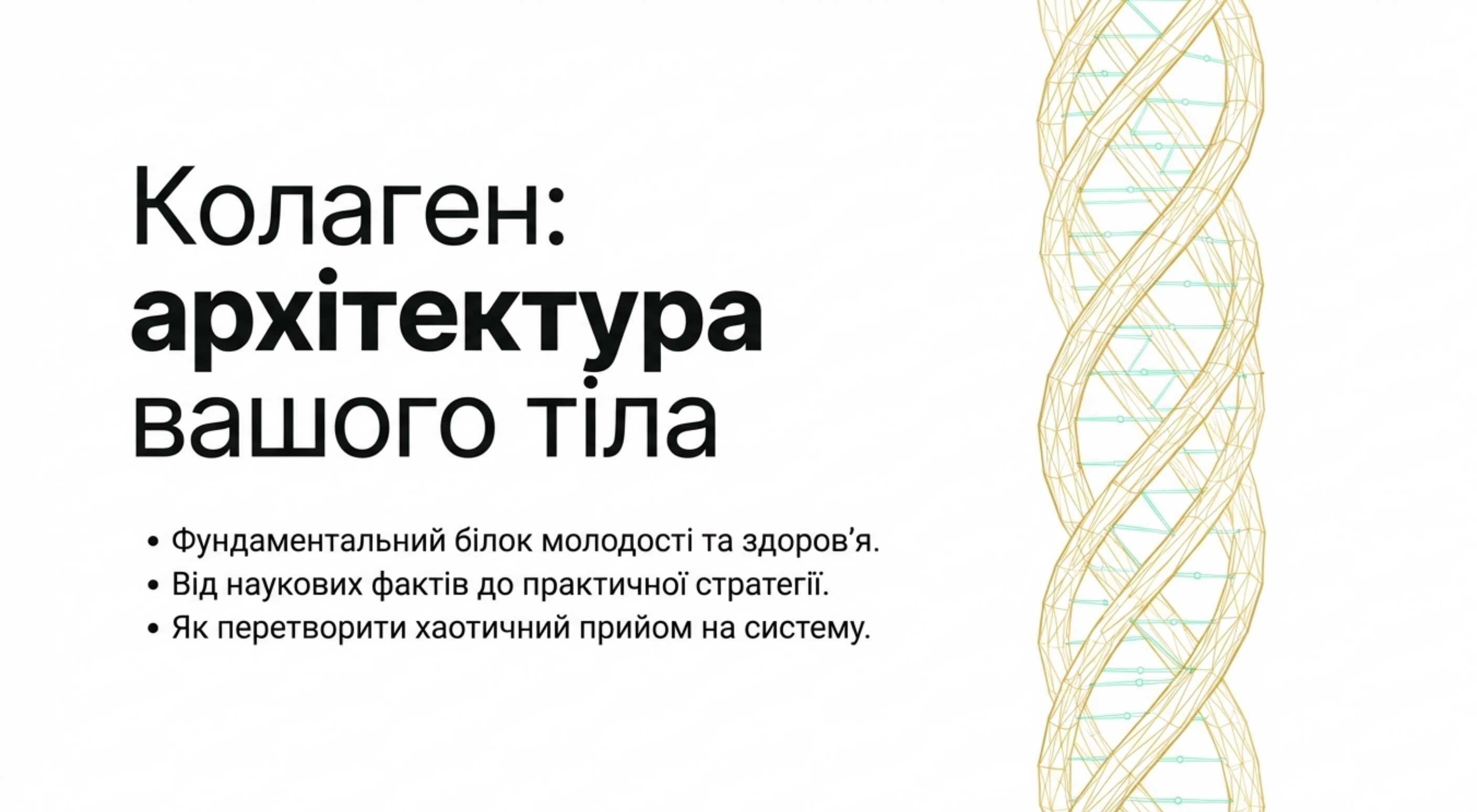 Архітектура тіла. Що таке коллаген і для чого він потрібен