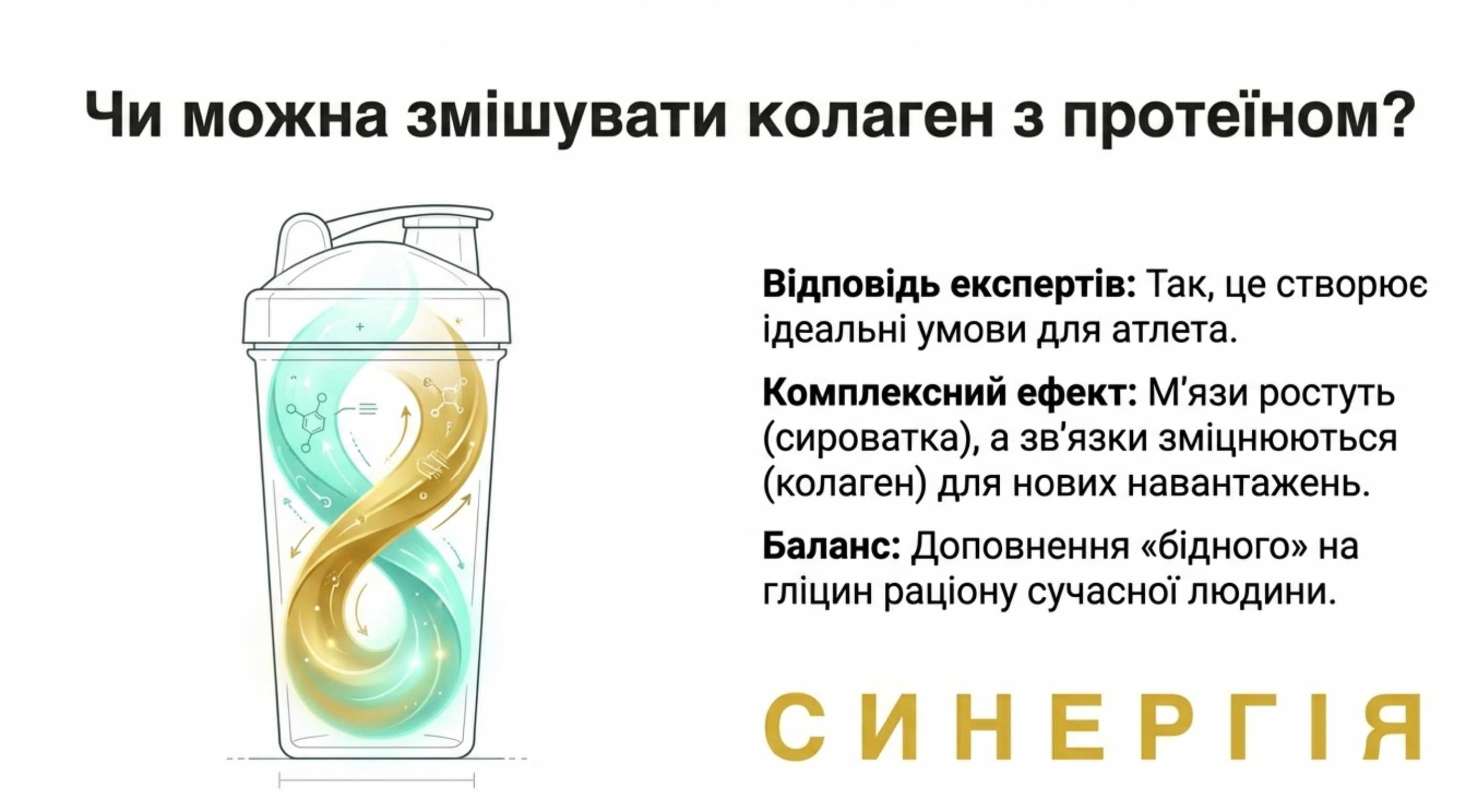 Синергия. Протеин с коллагеном в одном рационе