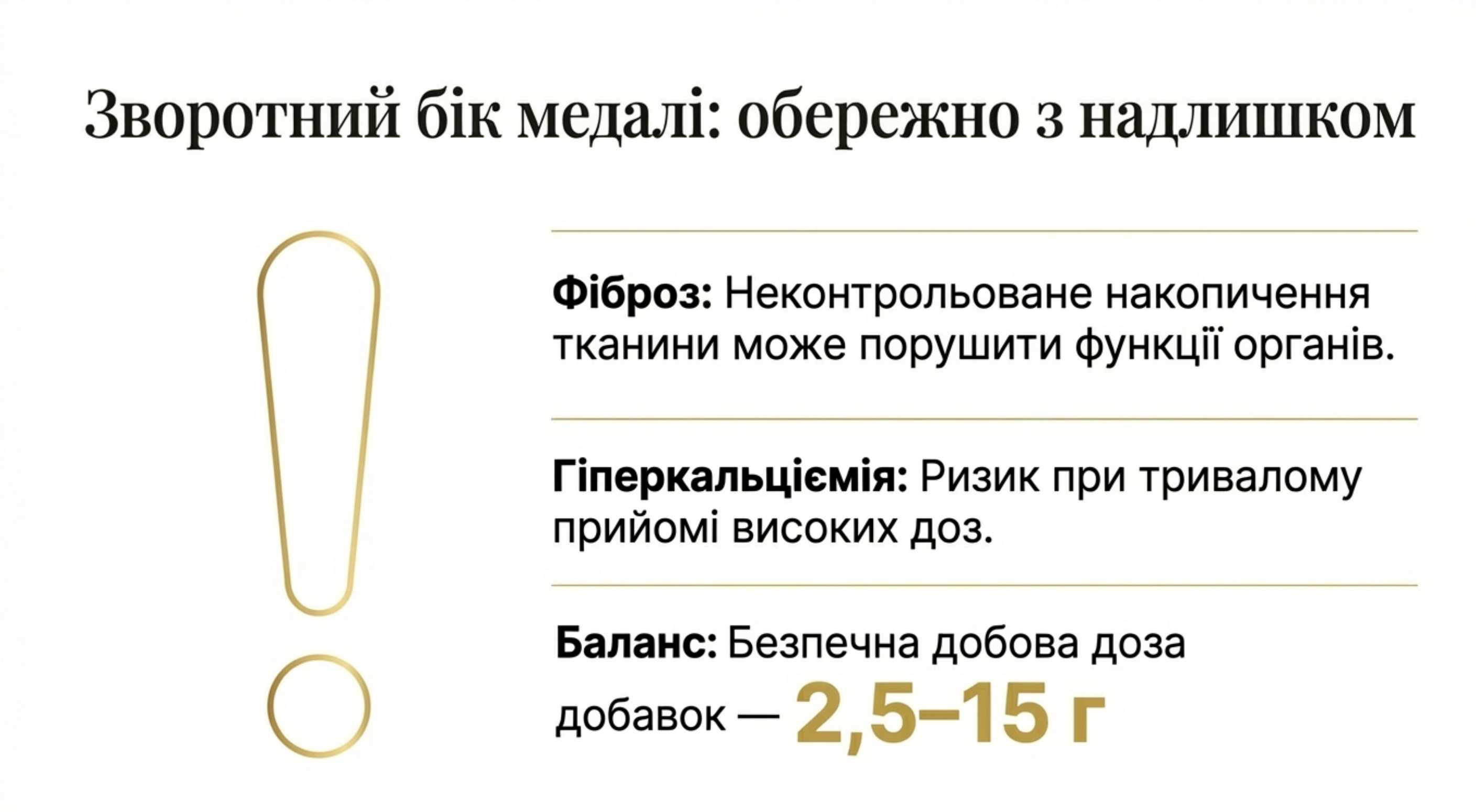 Зворотний бік медалі. Ризики надлишку