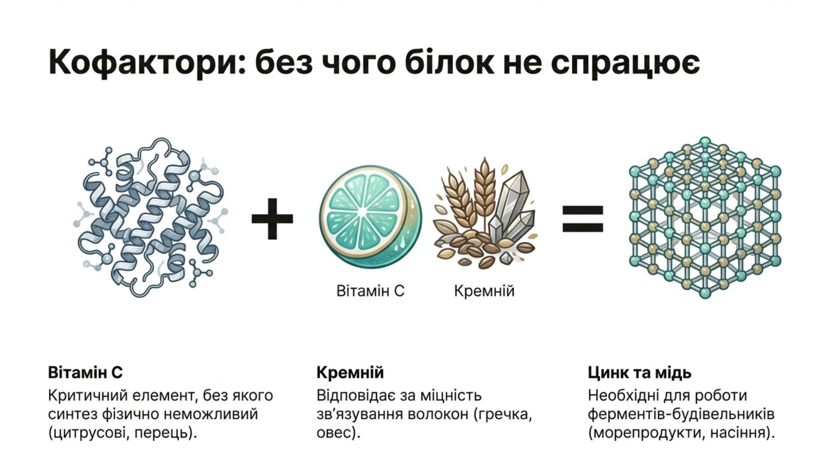 Біохімія синтезу. Кофактори і прискорювачі
