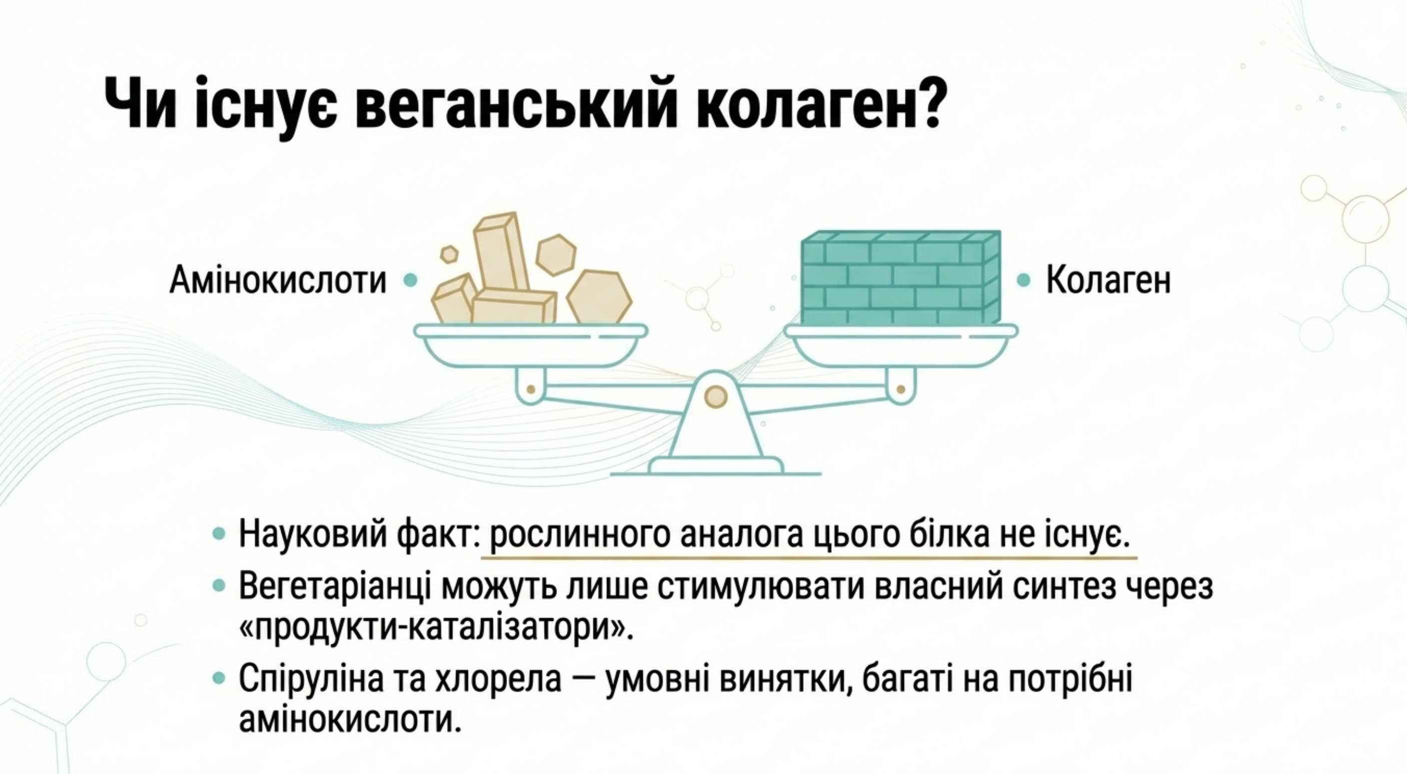 Міф про рослинний колаген і реальні стимулятори