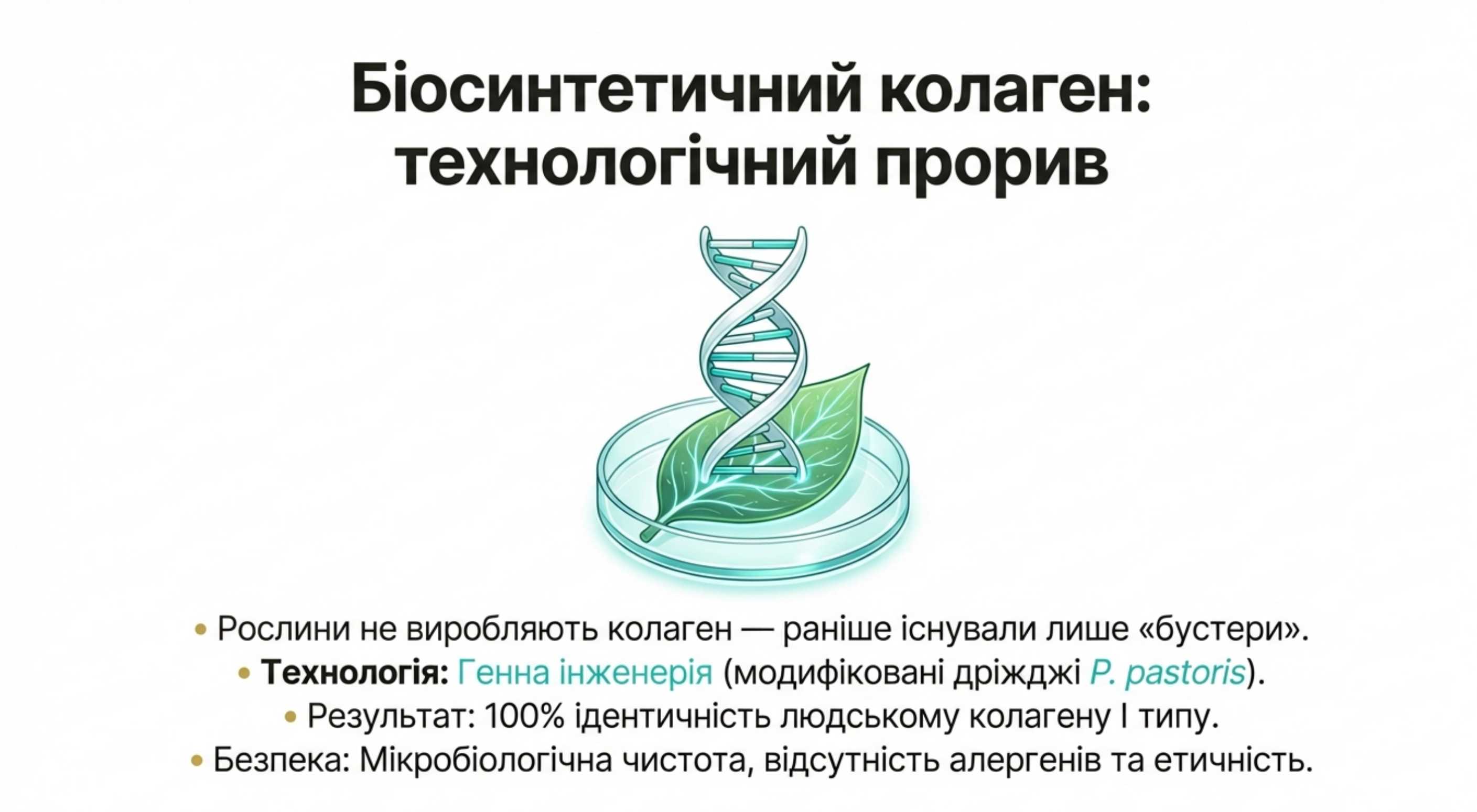4. Інноваційний біосинтетичний (веганський) коллаген