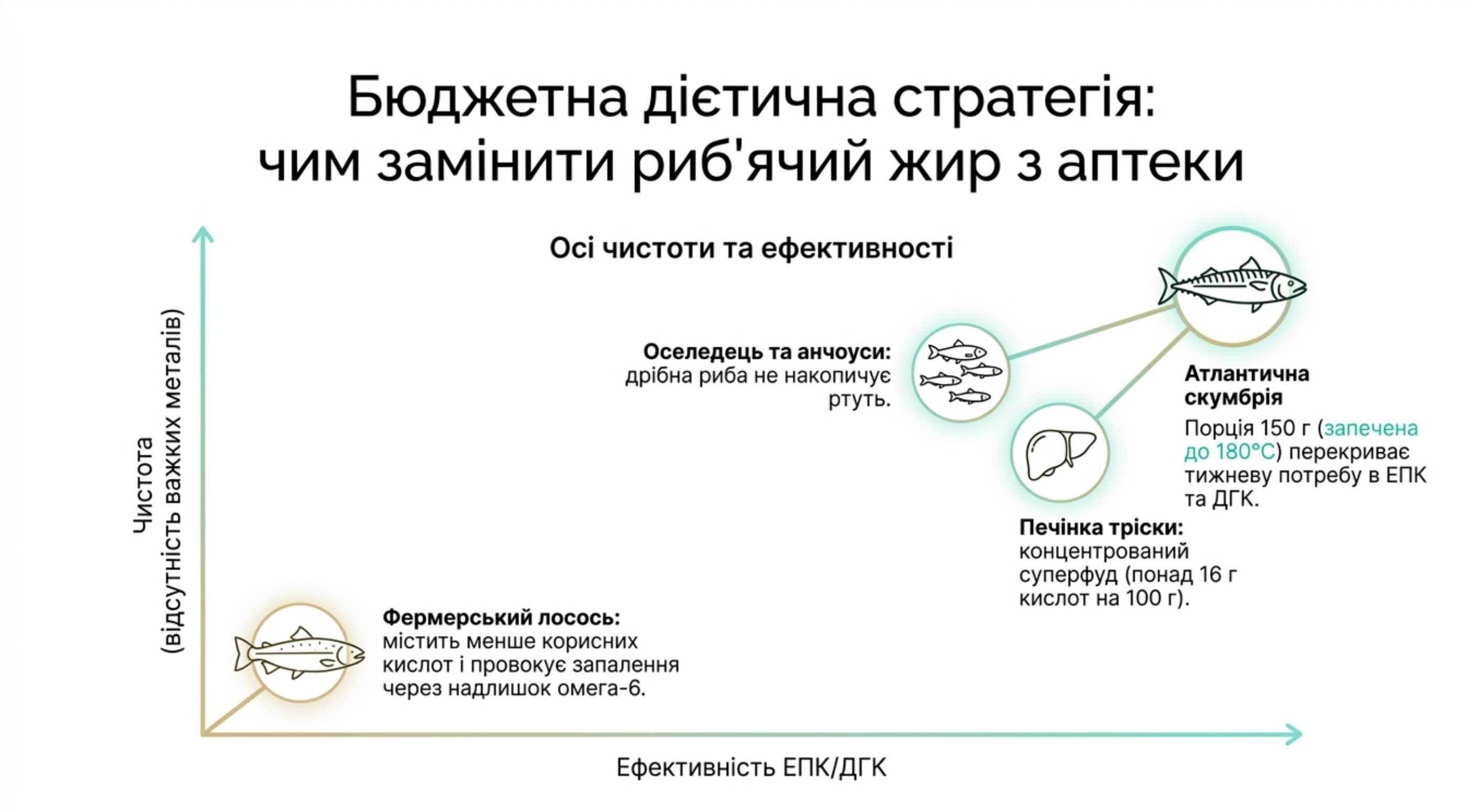 Бюджетна дієтична стратегія: чим замінити риб'ячий жир з аптеки