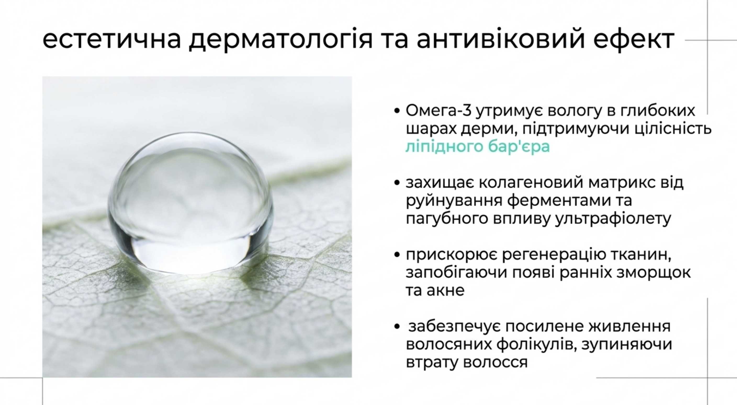 Естетична дерматологія та антивіковий ефект