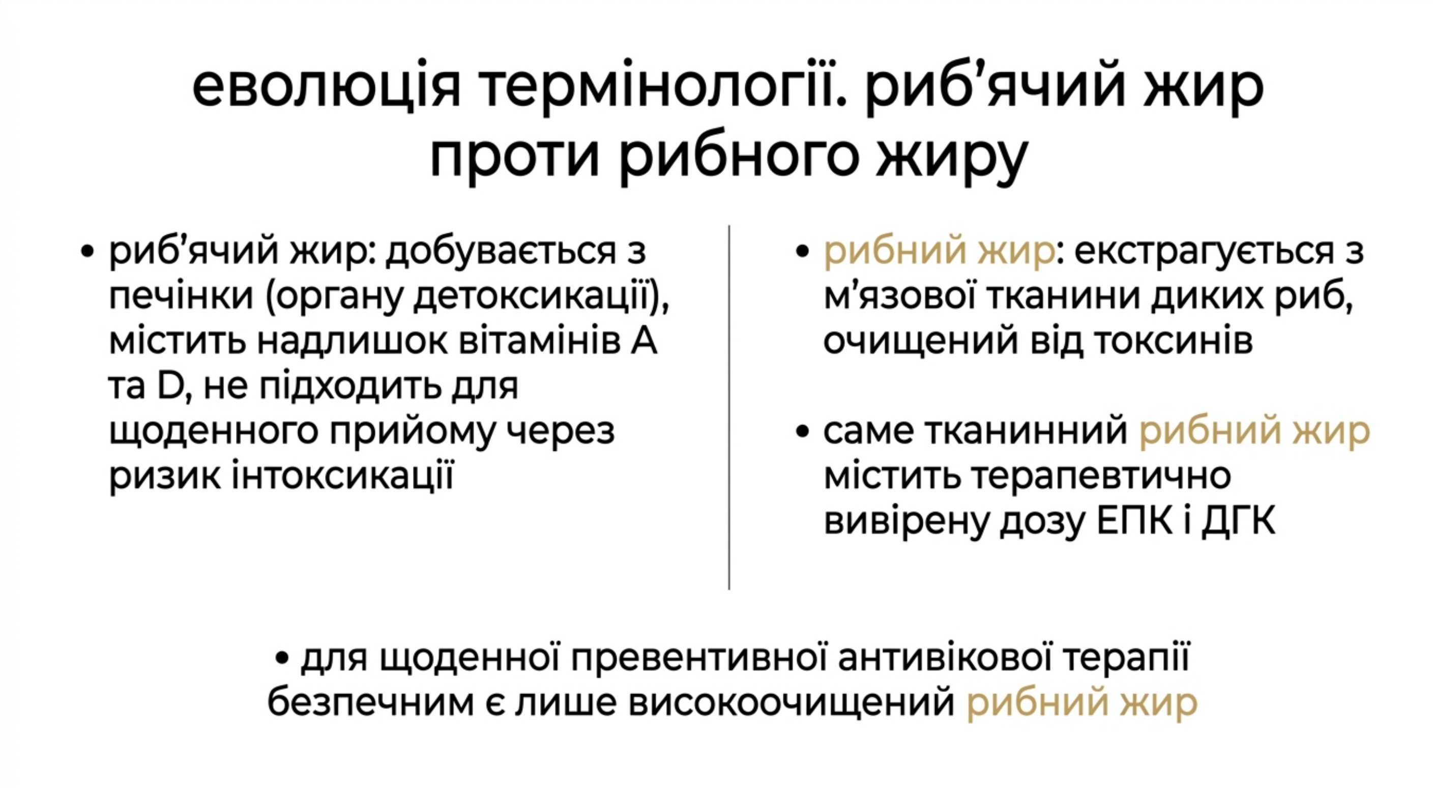 Еволюція термінології. Риб'ячий жир проти Рибного жиру