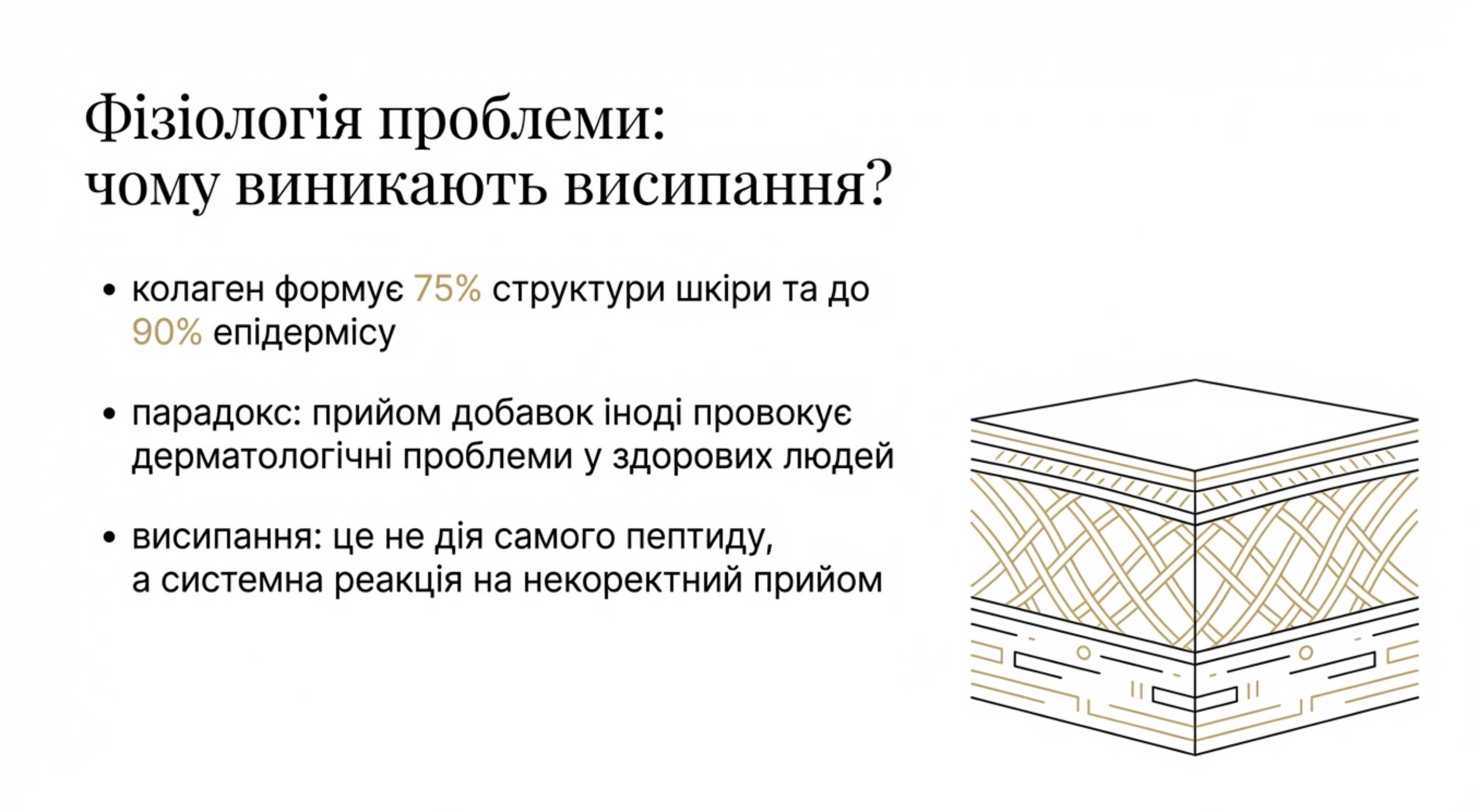 Фізіологія проблеми. Чому від коллагена прищі?