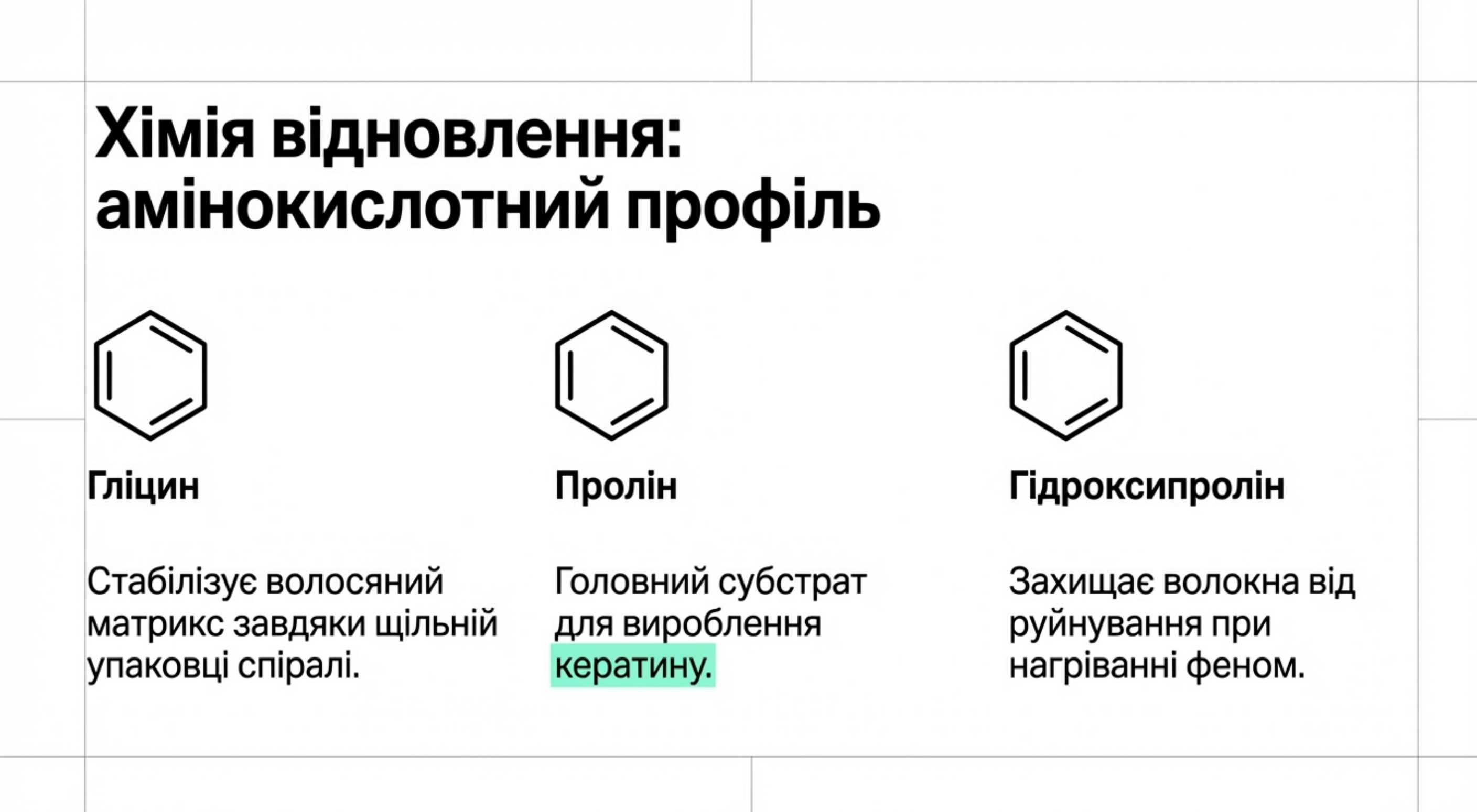 Ключові амінокислоти в складі