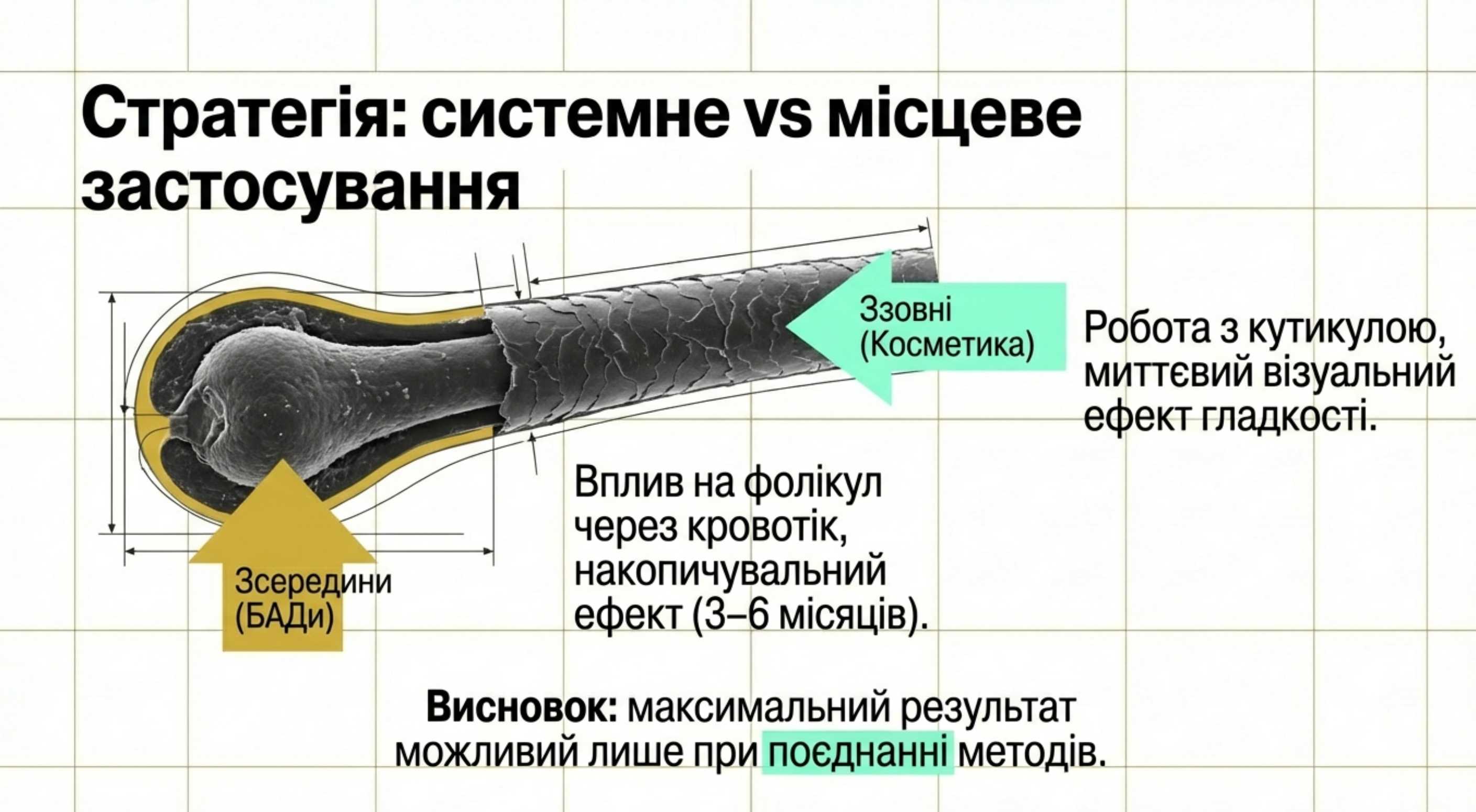 Методологія відновлення волосся коллагеном