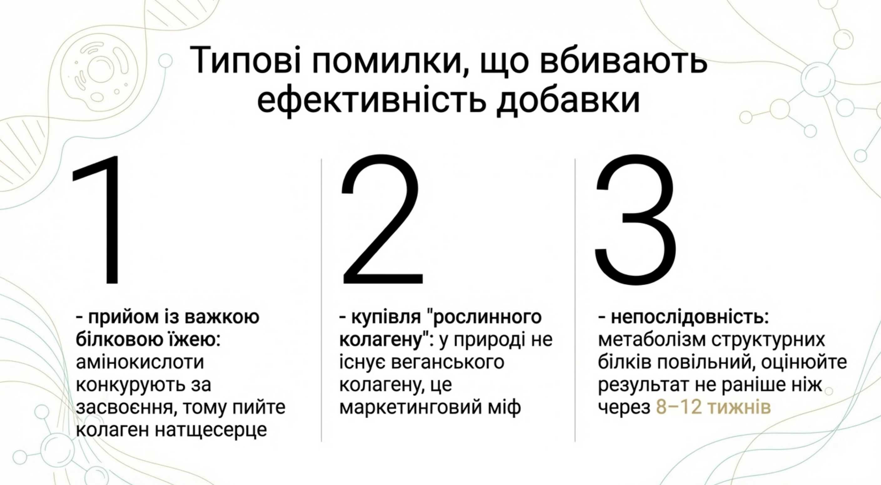 Типові помилки, які вбивають ефективність добавки