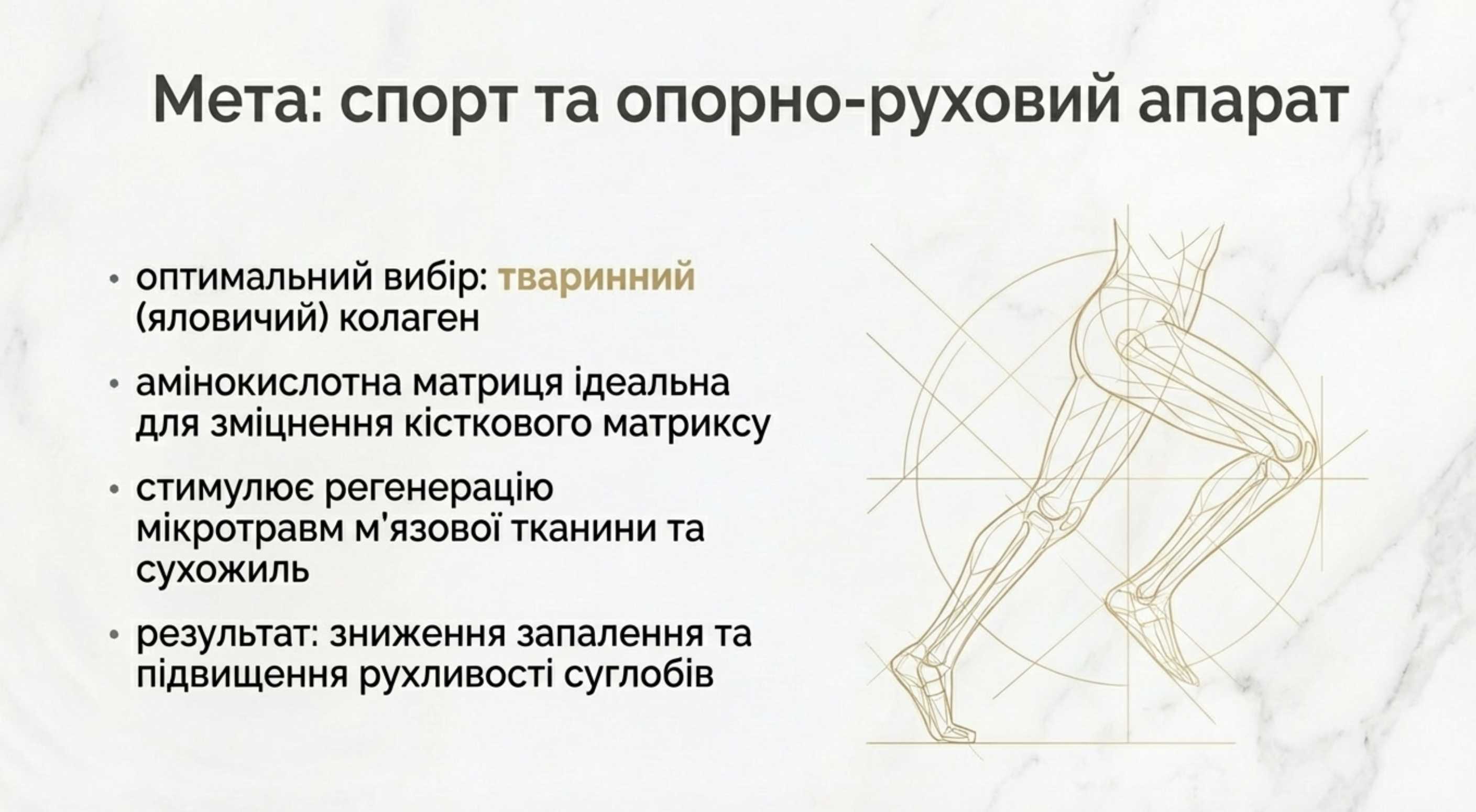 Сценарій 2: Підтримка опорно-рухового апарату і спорт