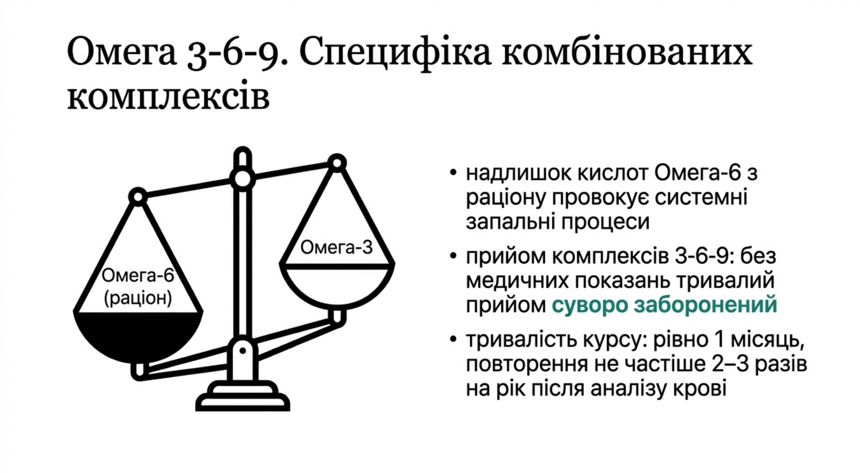 Омега 3-6-9. Специфіка комбінованих комплексів