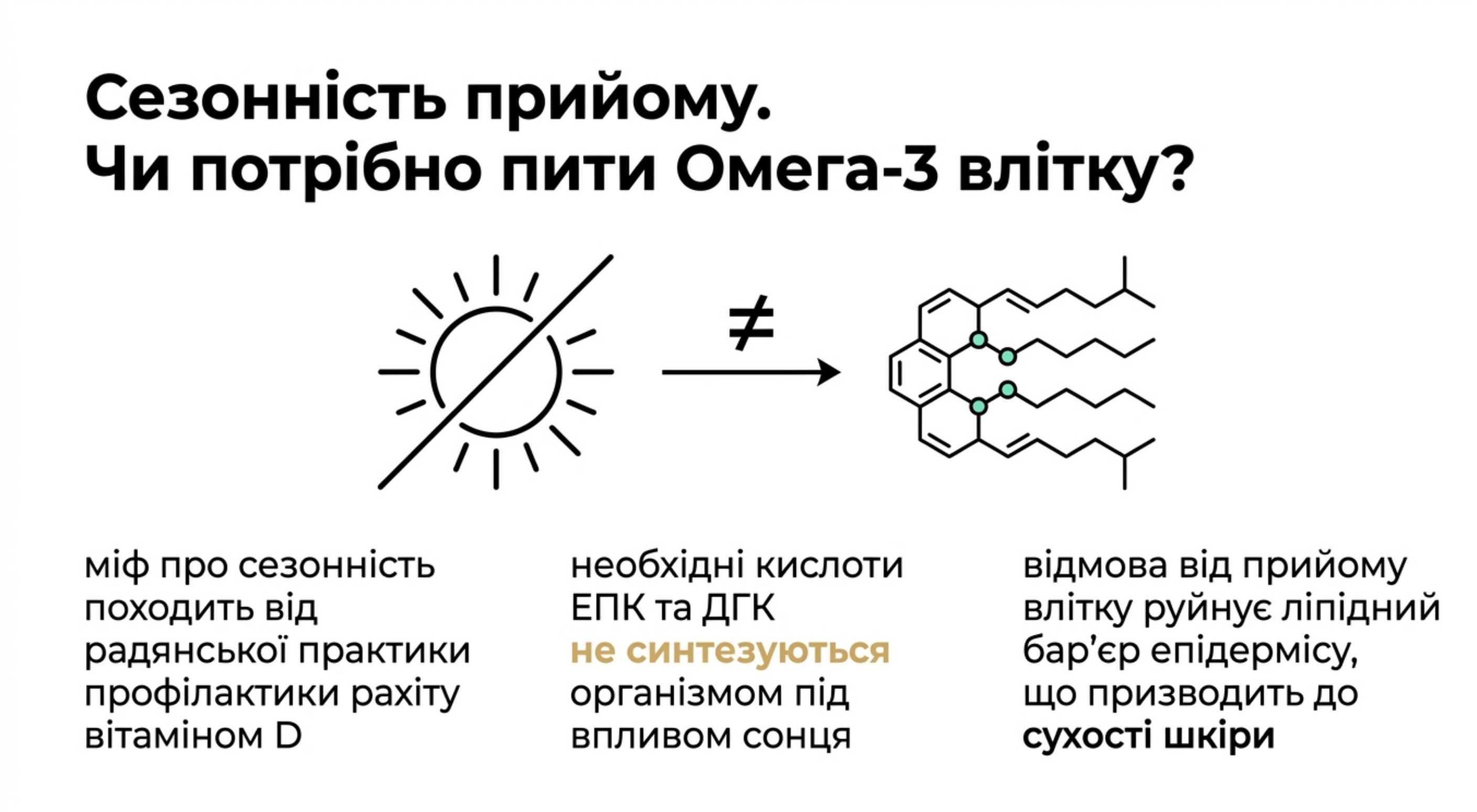 Сезонність прийому. Чи потрібно пити омегу 3 влітку?
