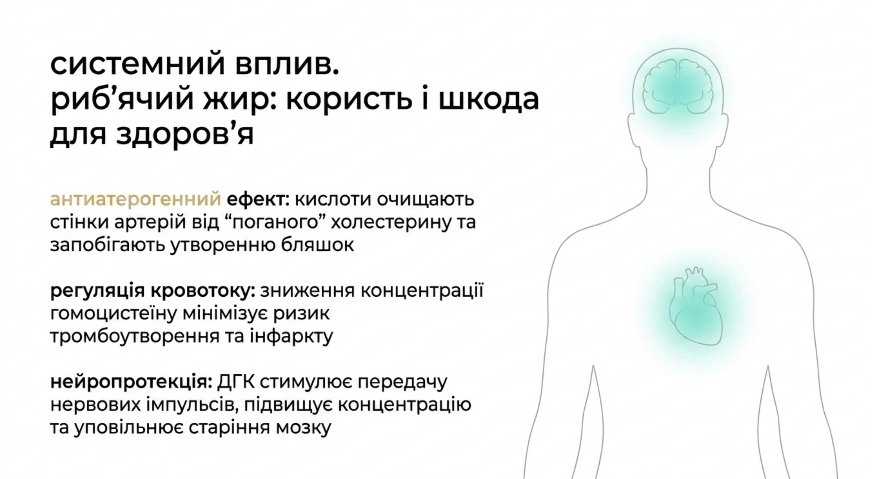 Системний вплив. Риб’ячий жир користь і шкода[b] для здоров’я
