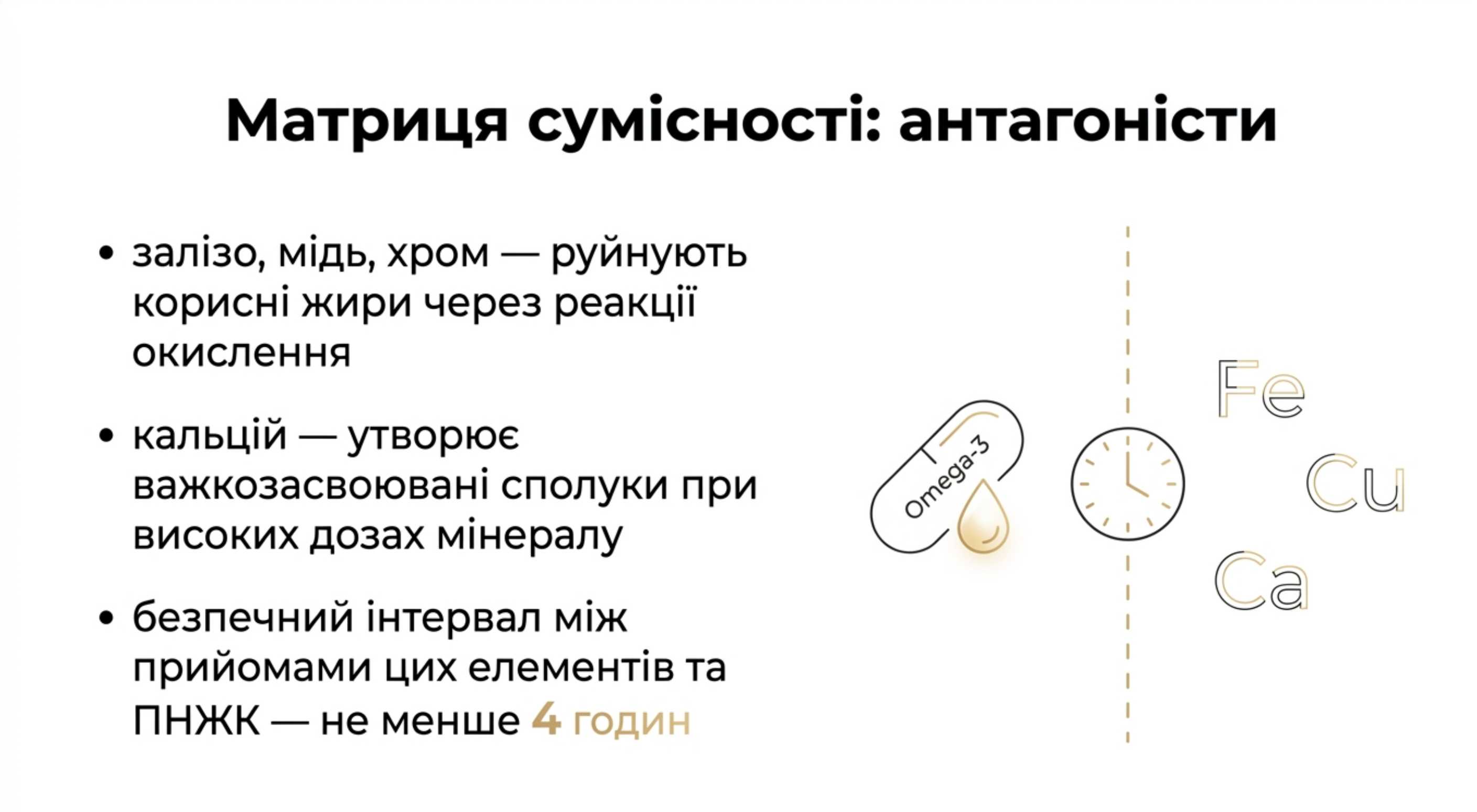 Матриця сумісності. З чим пити ПНЖК
