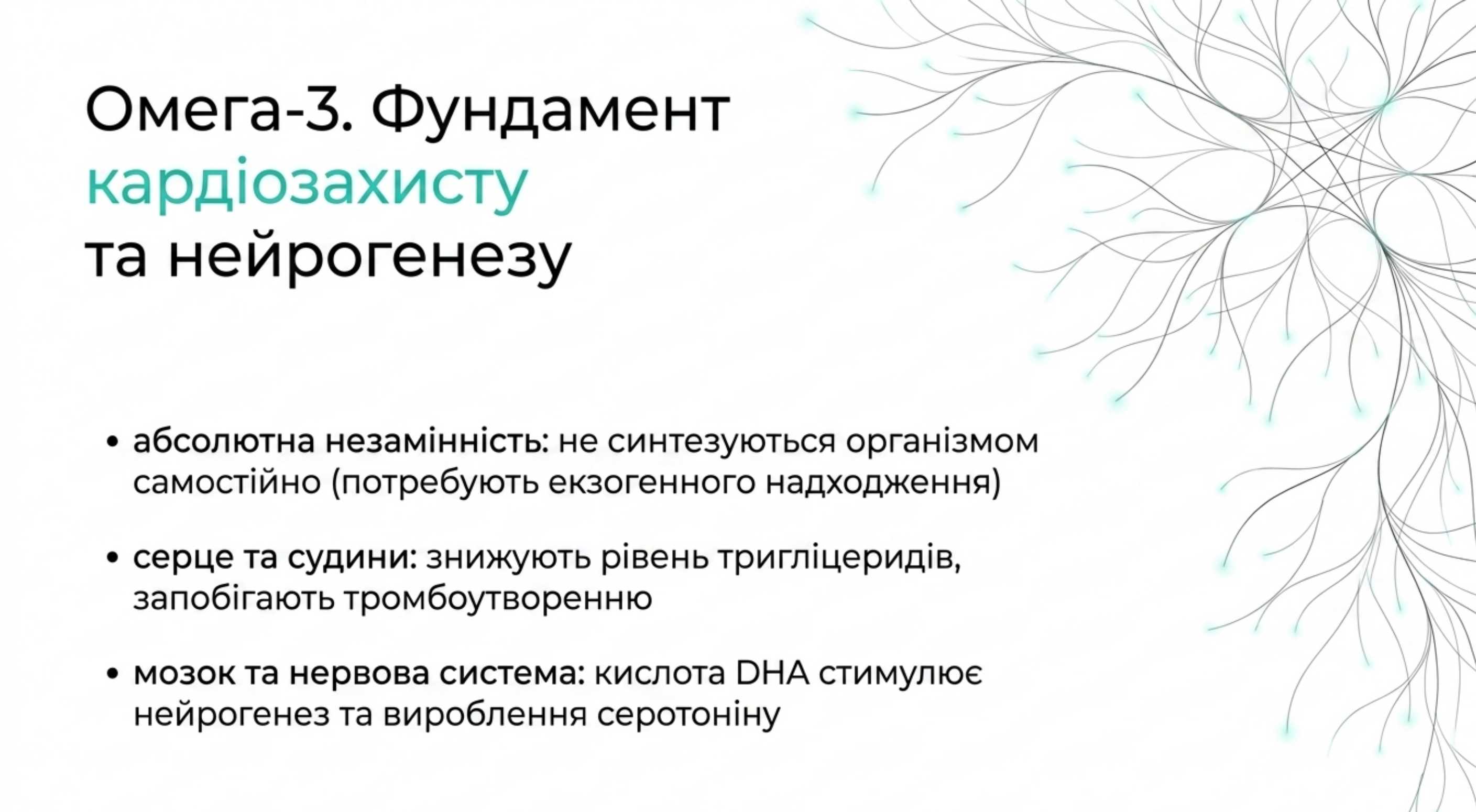 Омега-3. Фундамент кардіозахисту та нейрогенезу