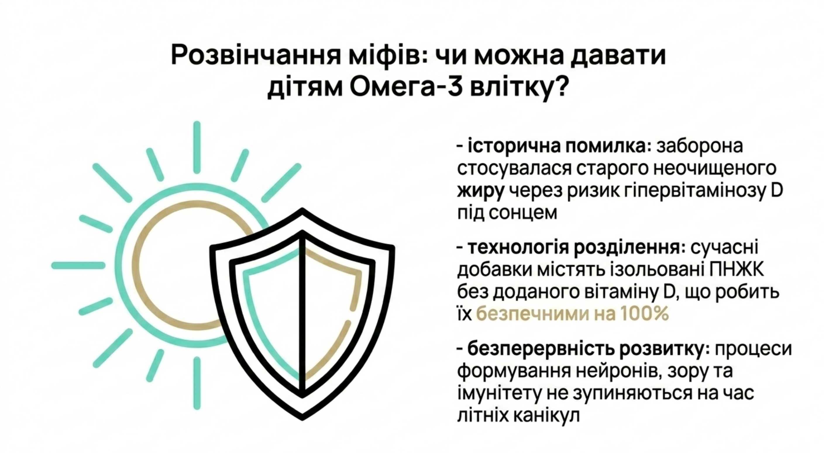 Розвінчання головних міфів. Чи можна давати дітям риб'ячий жир влітку?