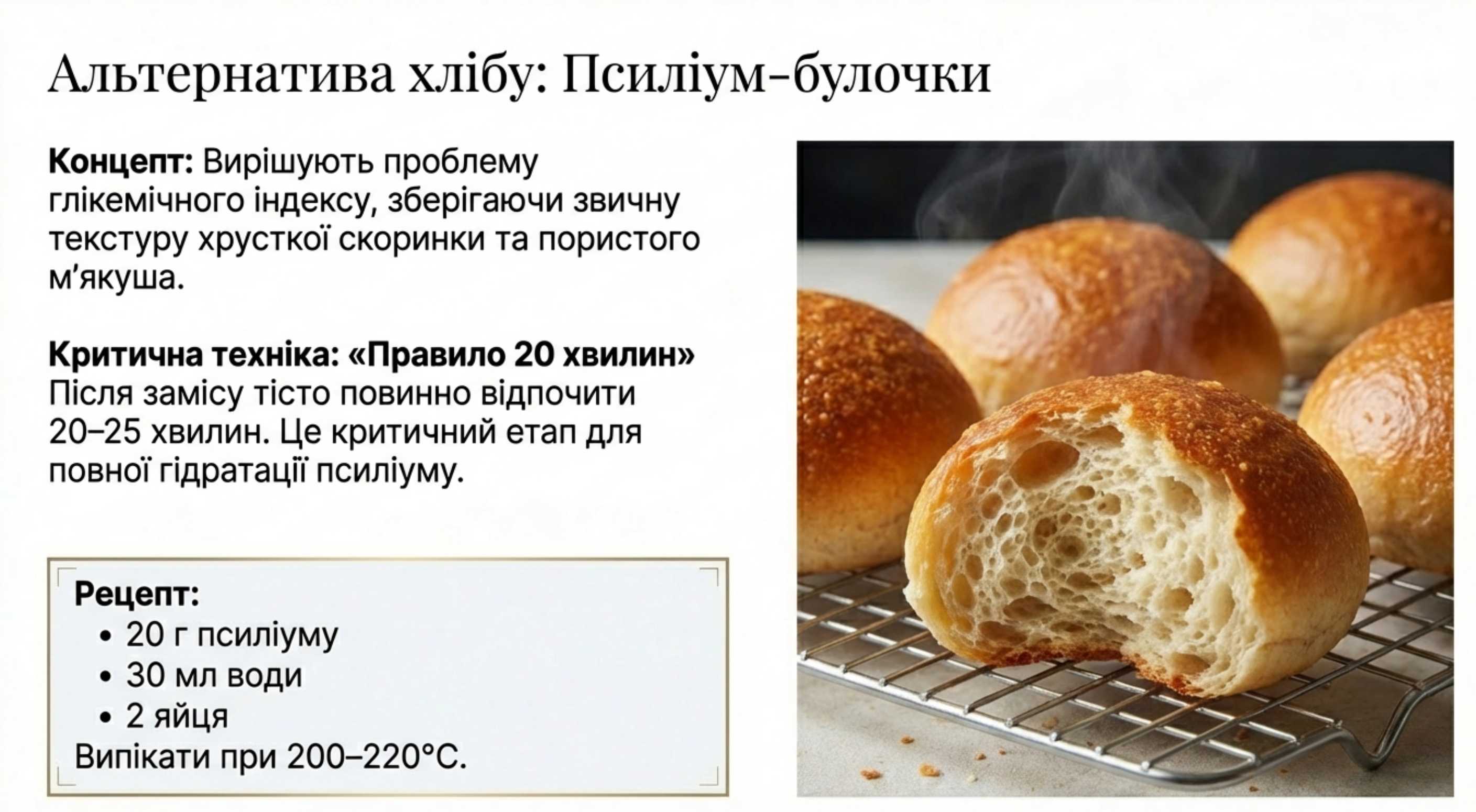 Псиллиум булочки. Альтернатива хлебу