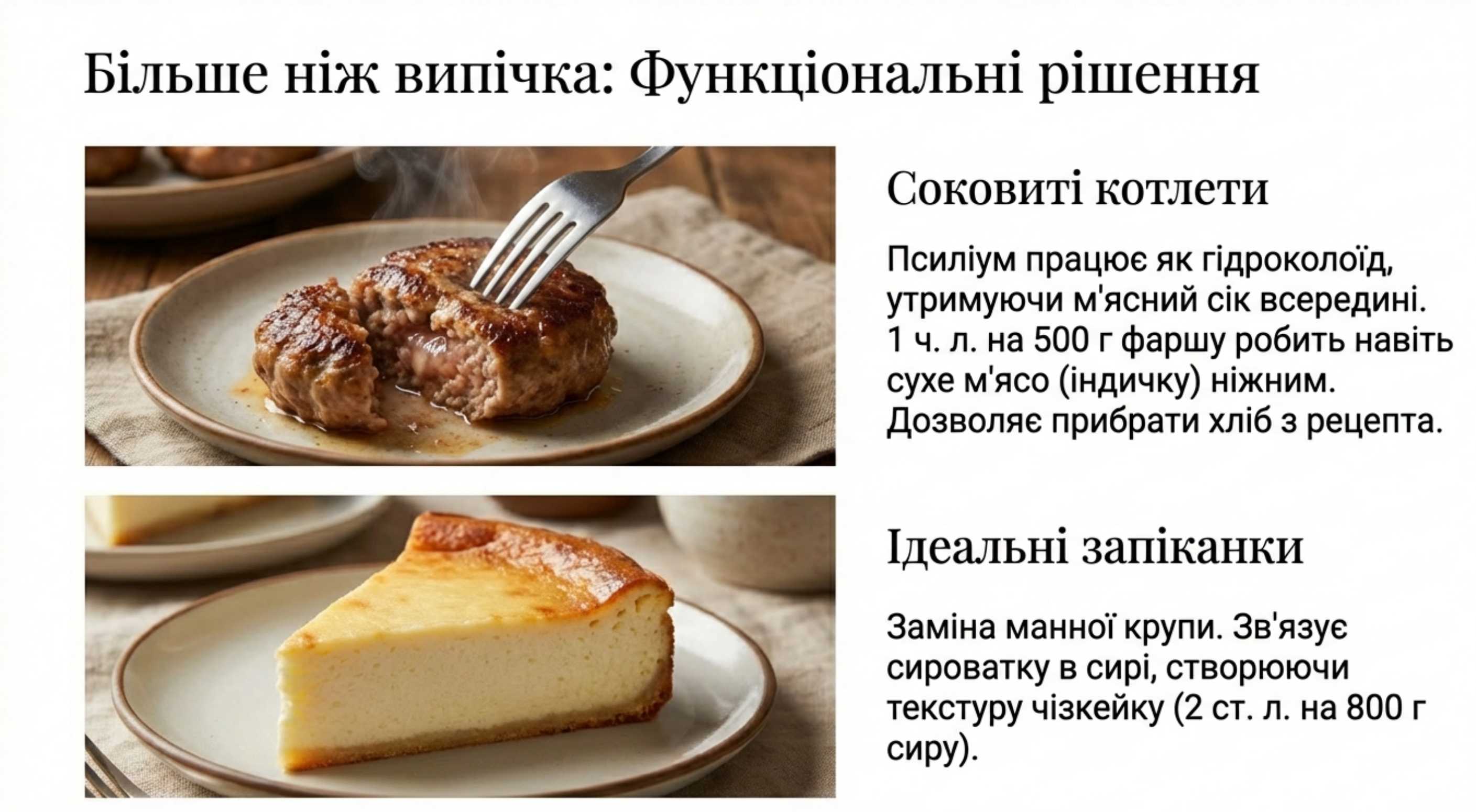Псиллиум запеканка и сырники. Идеальная текстура