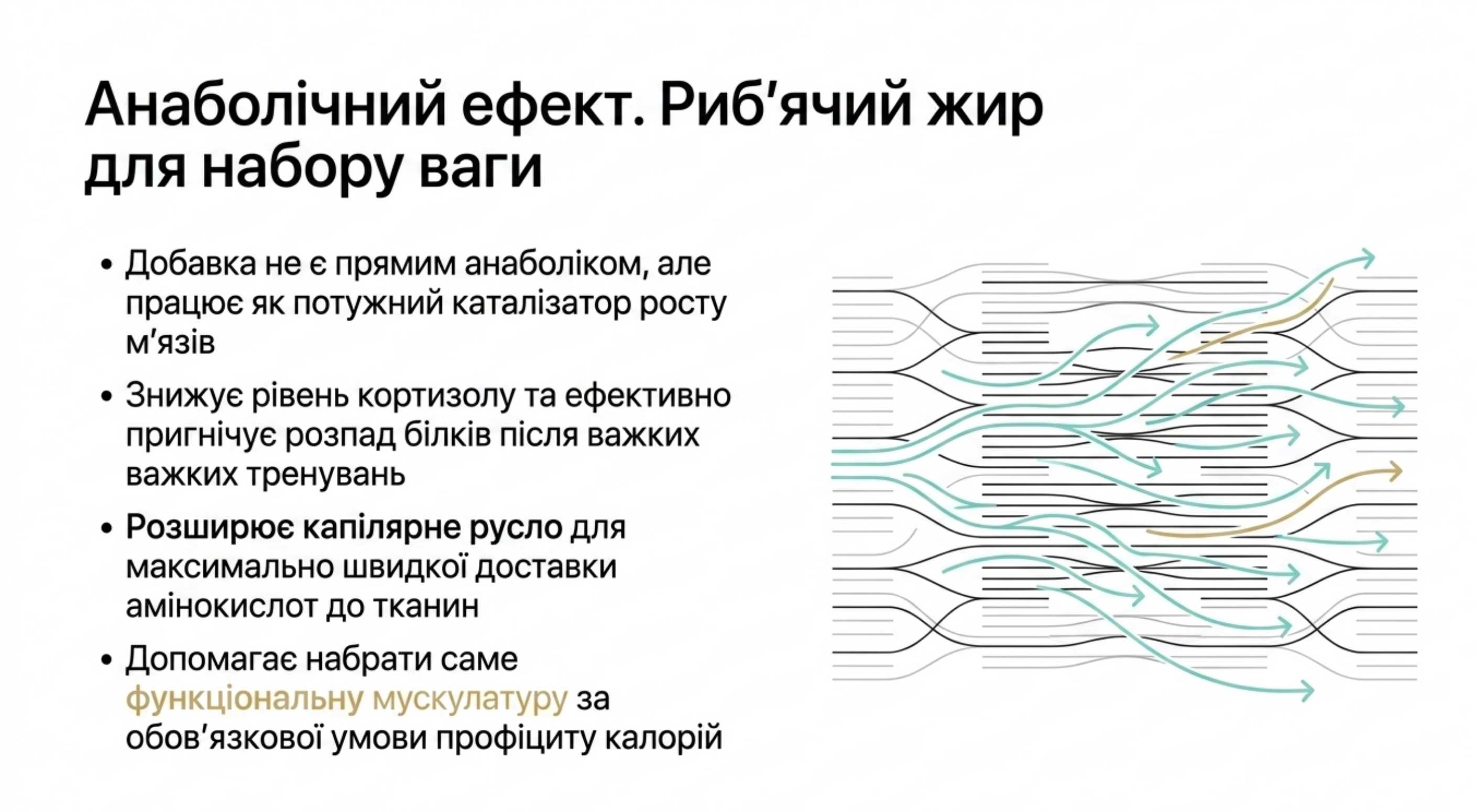 Анаболічний ефект. Риб'ячий жир для набору ваги