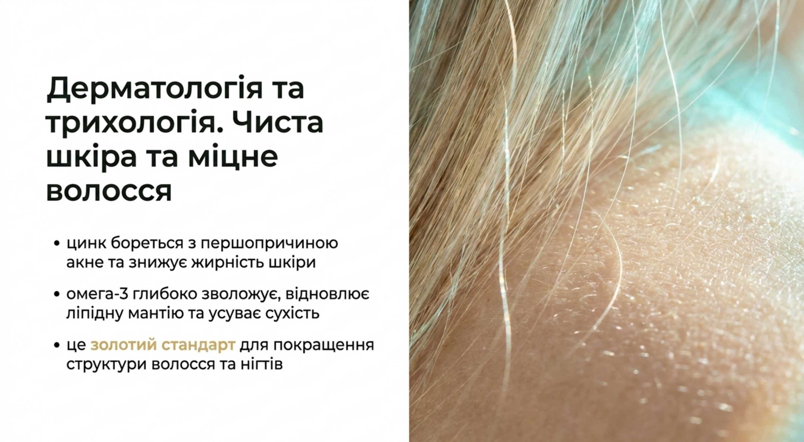 2. Дерматологія та трихологія. Чиста шкіра і міцне волосся